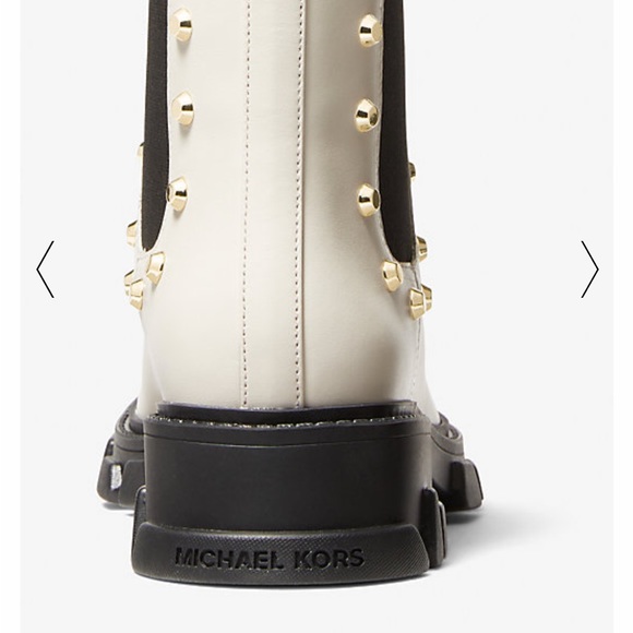 NWOB Michael Kors Ridley Astor Stud Leather Boots - Picture 2 of 10